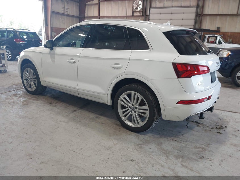 Vin: wa1cnafyxj2136329, lot: 46023332, audi q5 2.0t premium/2.0t tech premium 20183