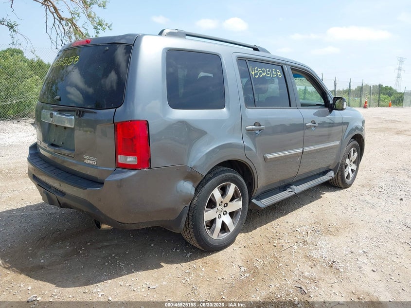 Vin: 5fnyf4h98cb042739, lot: 46023402, honda pilot touring 20124