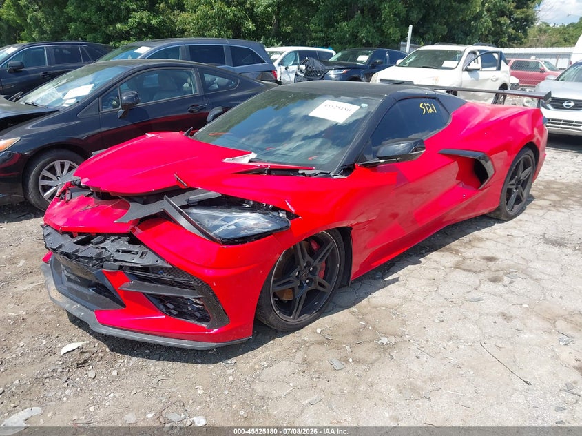 Vin: 1g1yb3d46n5115121, lot: 46023424, chevrolet corvette stingray rwd  2lt 20222