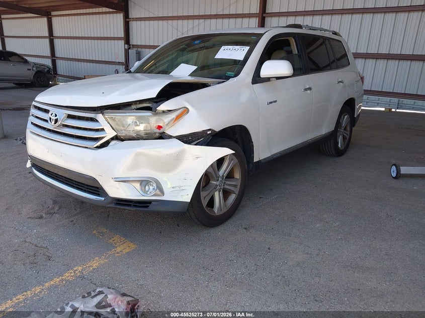 Vin: 5tdyk3eh8cs068755, lot: 46023517, toyota highlander limited v6 20122
