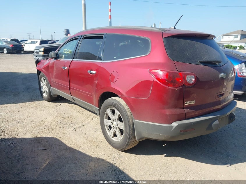 Vin: 1gnkrged6bj340938, lot: 46023587, chevrolet traverse lt w/1lt 20113