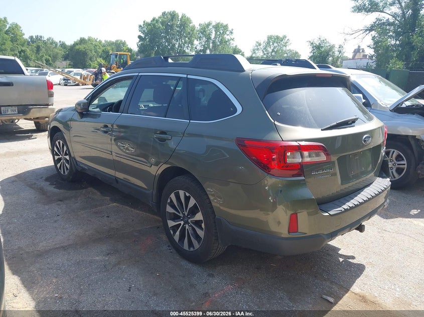 Vin: 4s4bsenc8f3263522, lot: 46023643, subaru outback 3.6r limited 20153