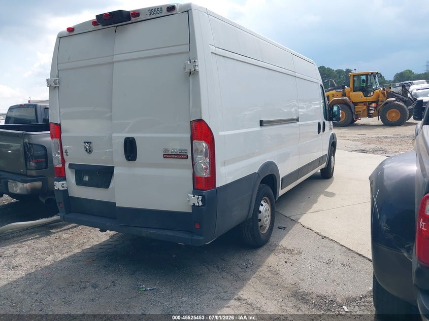 Vin: 3c6mrvjg7me532740, lot: 46023697, ram promaster 3500 cargo van high roof 159 wb ext 20214