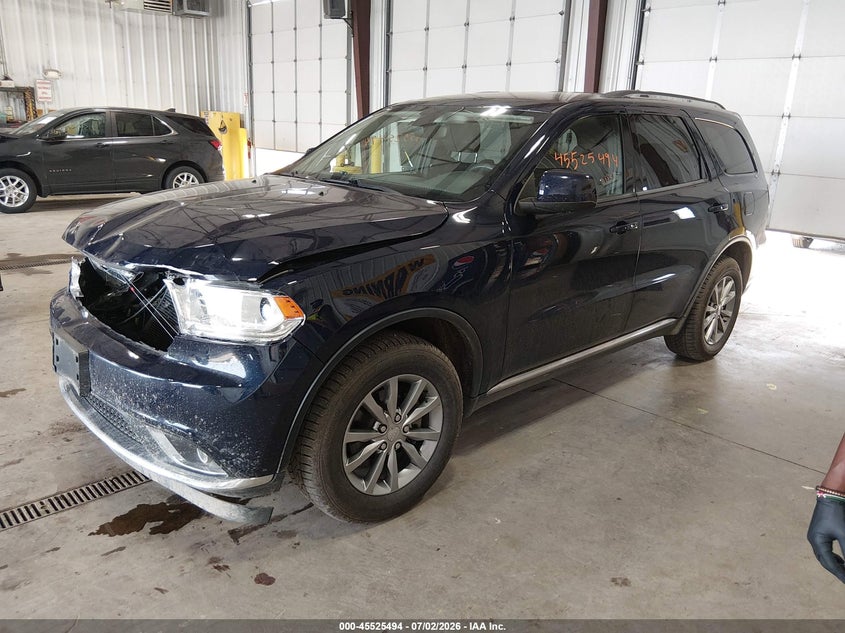 Vin: 1c4rdjag7jc372240, lot: 46023738, dodge durango sxt awd 20182