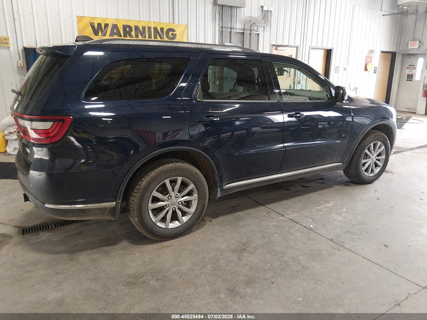 Vin: 1c4rdjag7jc372240, lot: 46023738, dodge durango sxt awd 20184