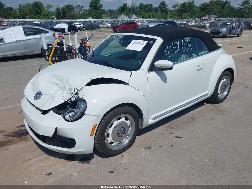 Vin: 3vw517at7fm810118, lot: 46023775, volkswagen beetle 1.8t classic 20152