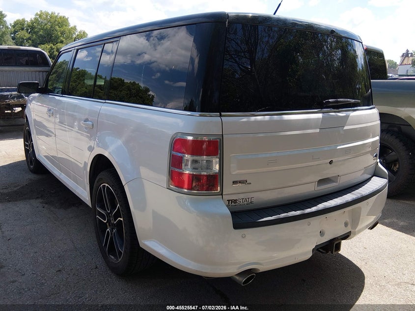 Vin: 2fmgk5c8xebd11685, lot: 46023791, ford flex sel 20143
