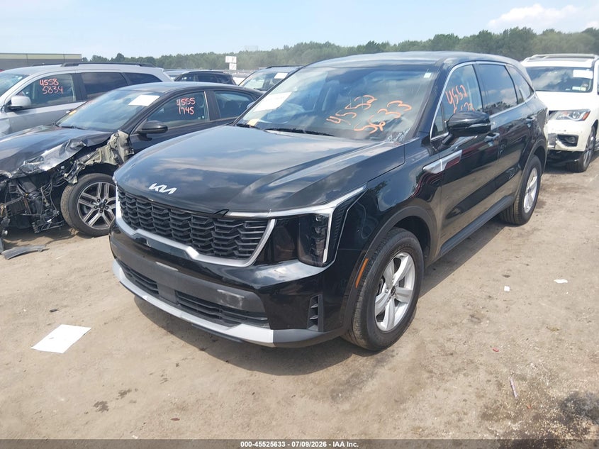 2025 Kia Sorento Lx, Hail, IAAI, VIN 5XYRG4JC6SG343573 — photo 2