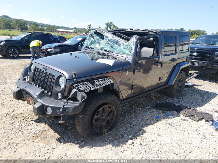 2016 Jeep Wrangler, Переворот, IAAI, VIN 1C4BJWEG7GL235132 — фото 2