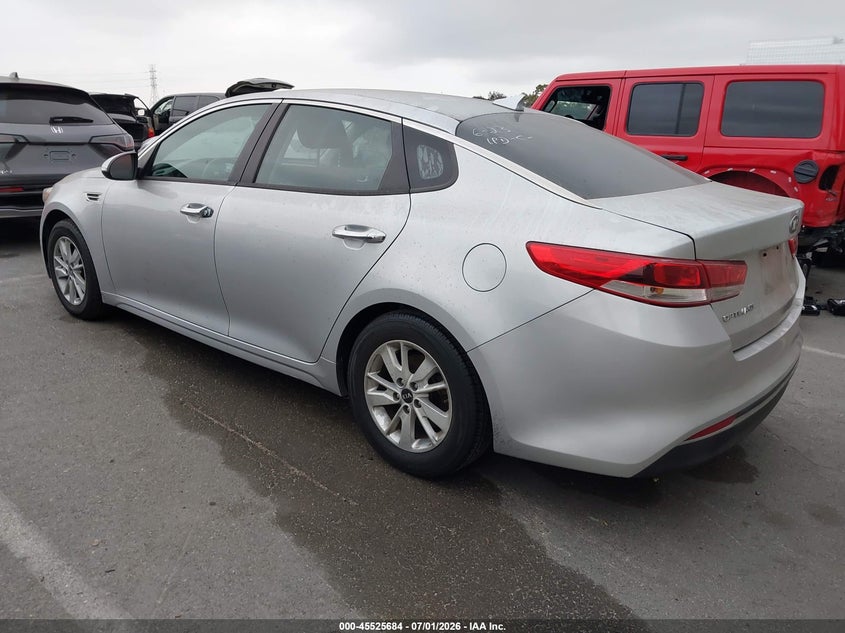 Vin: knagt4l30g5111452, lot: 46023928, kia optima lx 20163