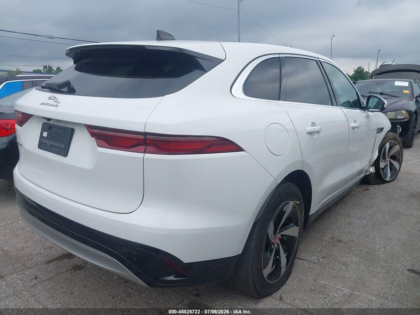 Vin: sadcj2ex8na698634, lot: 46023966, jaguar f-pace s p250 awd automatic 20224