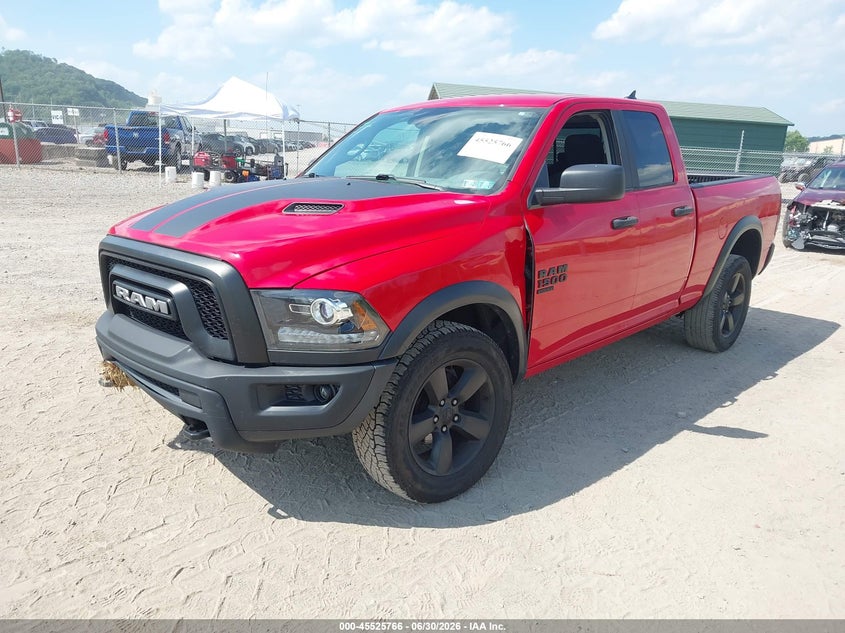 Vin: 1c6rr7gg8ls107807, lot: 46024010, ram 1500 classic warlock  4x4 6'4 box 20202