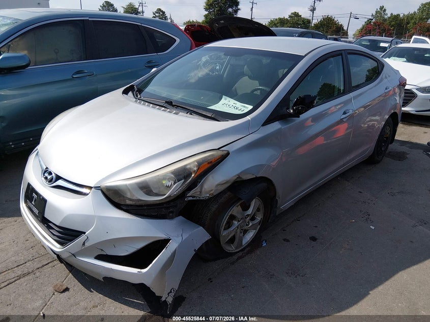 HYUNDAI ELANTRA 2015 VIN KMHDH4AEXFU362457