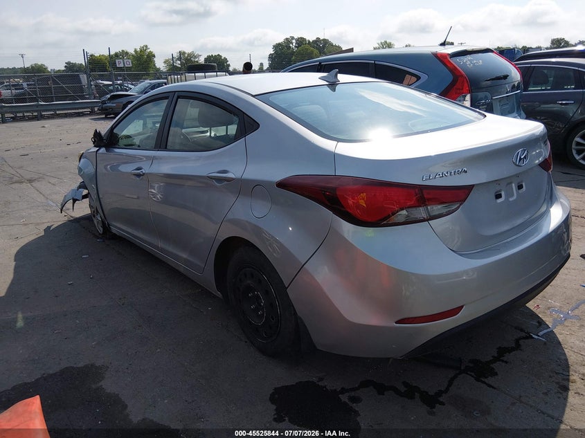 HYUNDAI ELANTRA 2015 VIN KMHDH4AEXFU362457