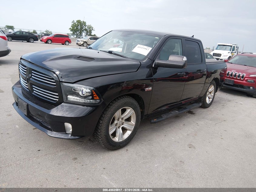 Vin: 1c6rr7mt6fs633746, lot: 46024160, ram 1500 sport 20152