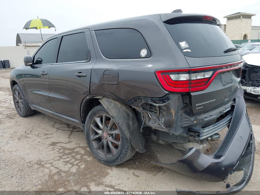 Vin: 1c4rdjdg2hc828022, lot: 46024177, dodge durango gt awd 20173