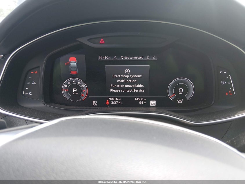 2019 Audi A6 55 Premium VIN: WAUL2AF29KN097885 Lot: 45525944
