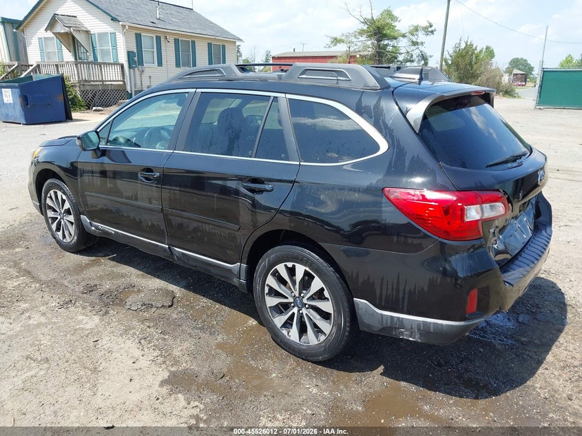Vin: 4s4bsenc9g3356129, lot: 46024256, subaru outback 3.6r limited 20163