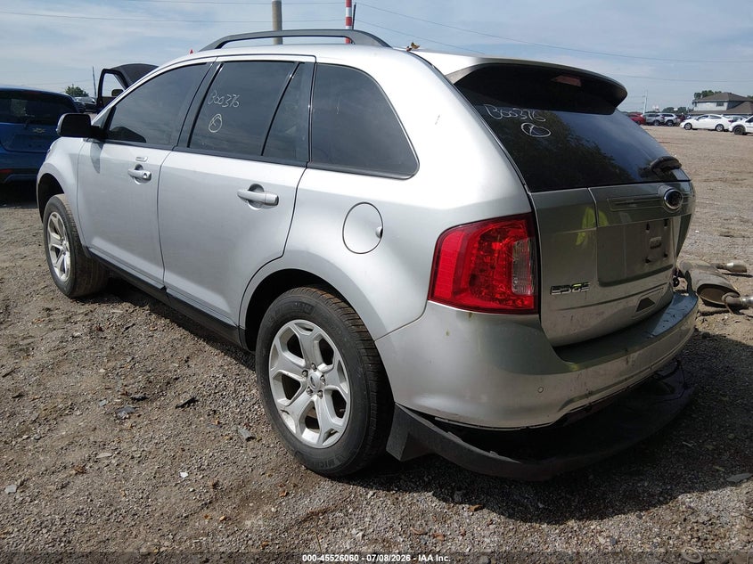 Vin: 2fmdk3jc7ebb00376, lot: 46024304, ford edge sel 20143