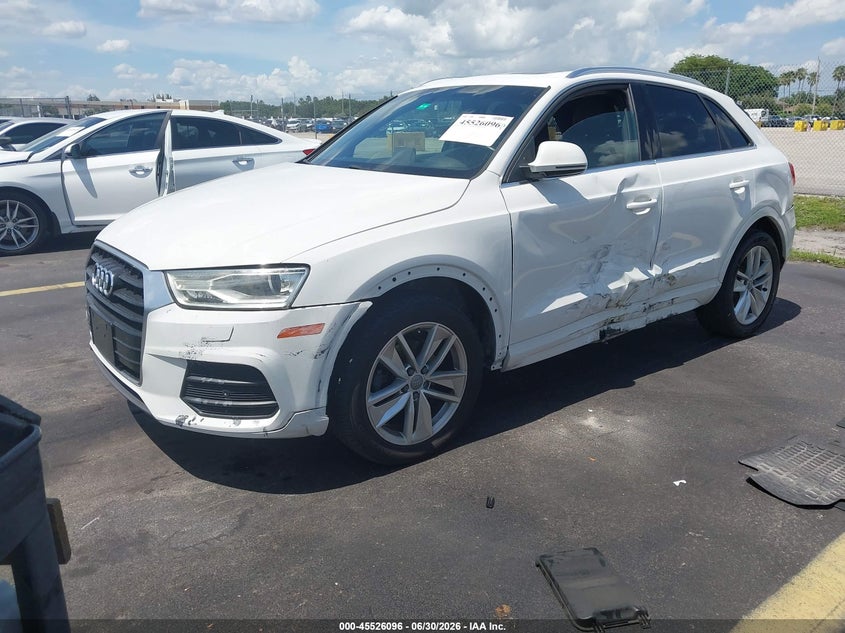 Vin: wa1jccfsxhr012471, lot: 46024340, audi q3 2.0t premium 20172