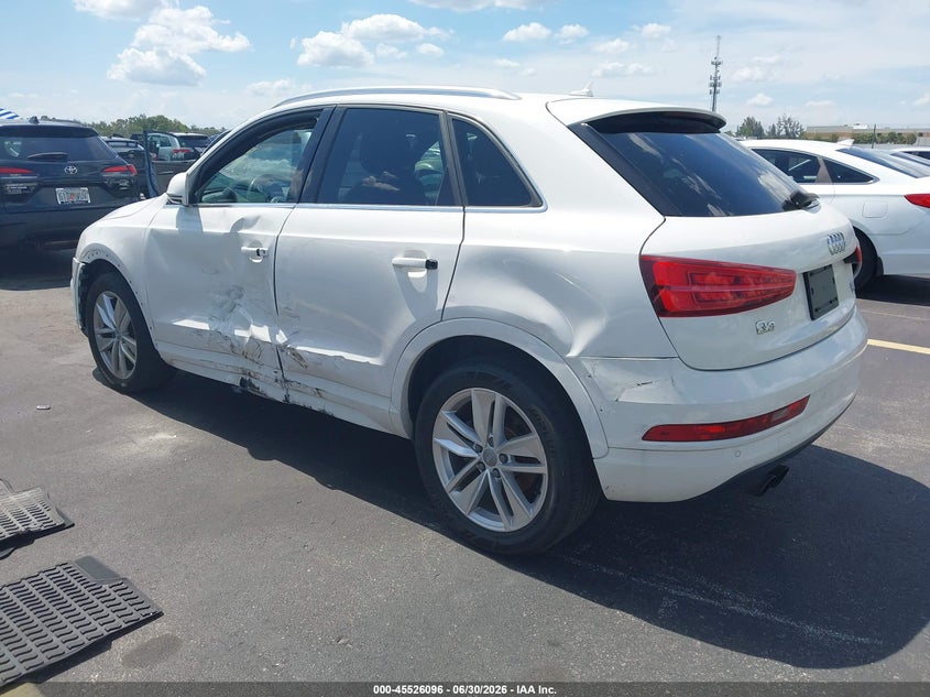 Vin: wa1jccfsxhr012471, lot: 46024340, audi q3 2.0t premium 20173