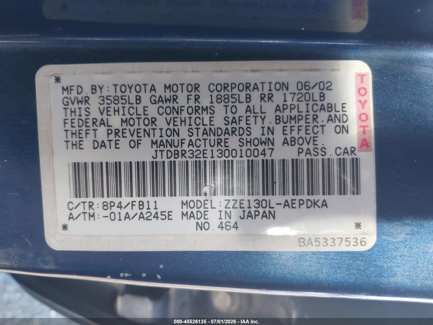 AtlanticExpress - Toyota Corolla