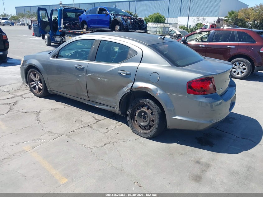 Vin: 1c3cdzab0cn217081, lot: 46024607, dodge avenger se 20123