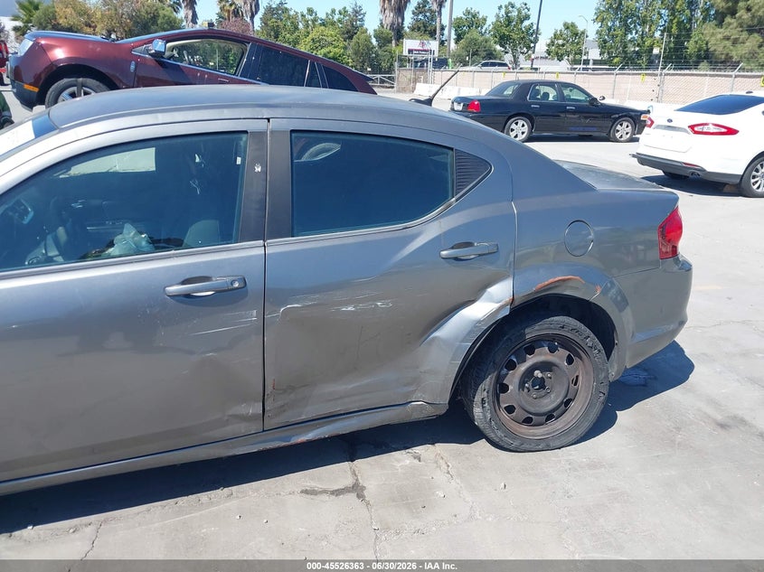 2012 Dodge Avenger Se VIN: 1C3CDZAB0CN217081 Lot: 45526363