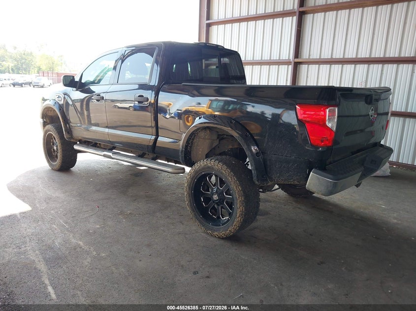 Vin: 1n6ba1f3xhn513698, lot: 46024629, nissan titan xd s diesel 20173