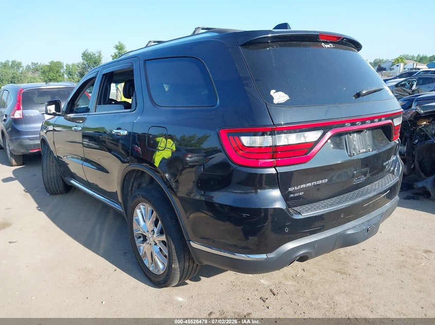 Vin: 1c4rdjegxfc908261, lot: 46024723, dodge durango citadel 20153