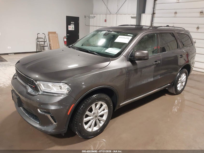 Vin: 1c4rdjagxmc544605, lot: 46024734, dodge durango sxt plus awd 20212
