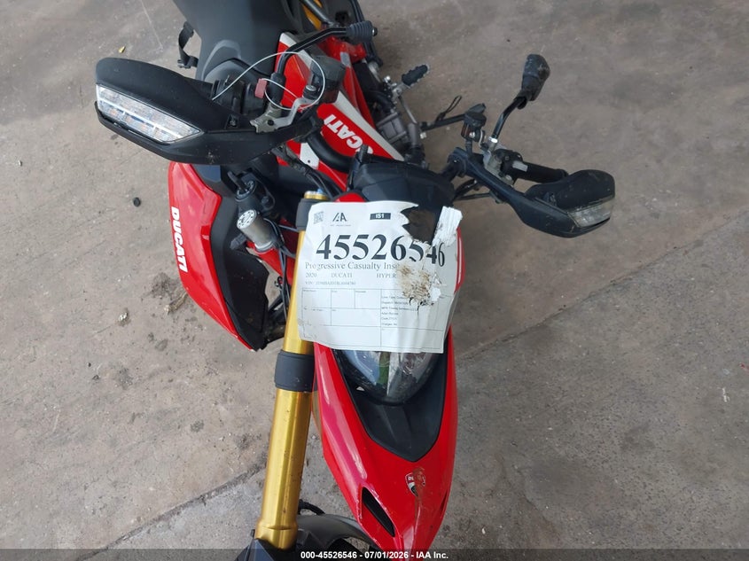 2020 DUCATI HYPERMOTARD auction photo 5