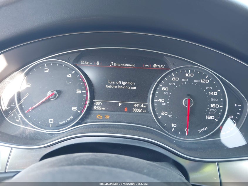 2014 AUDI A6 auction photo 7