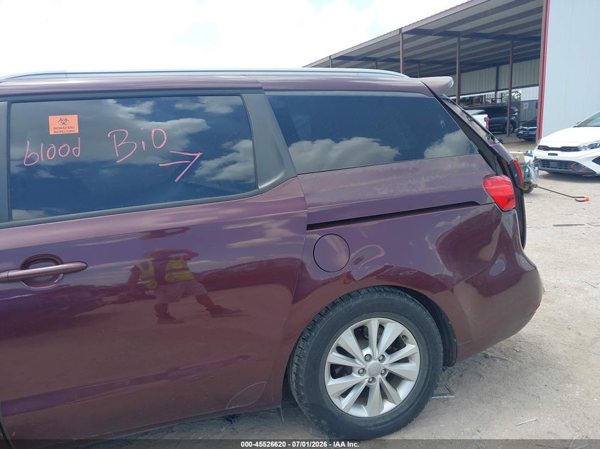 2015 Kia Sedona Lx VIN: KNDMB5C12F6040566 Lot: 45526620