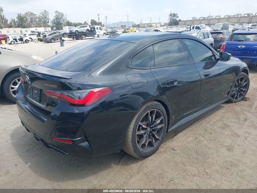 Vin: wba63aw07pfn55336, lot: 46024882, bmw m440i gran coupe 20234