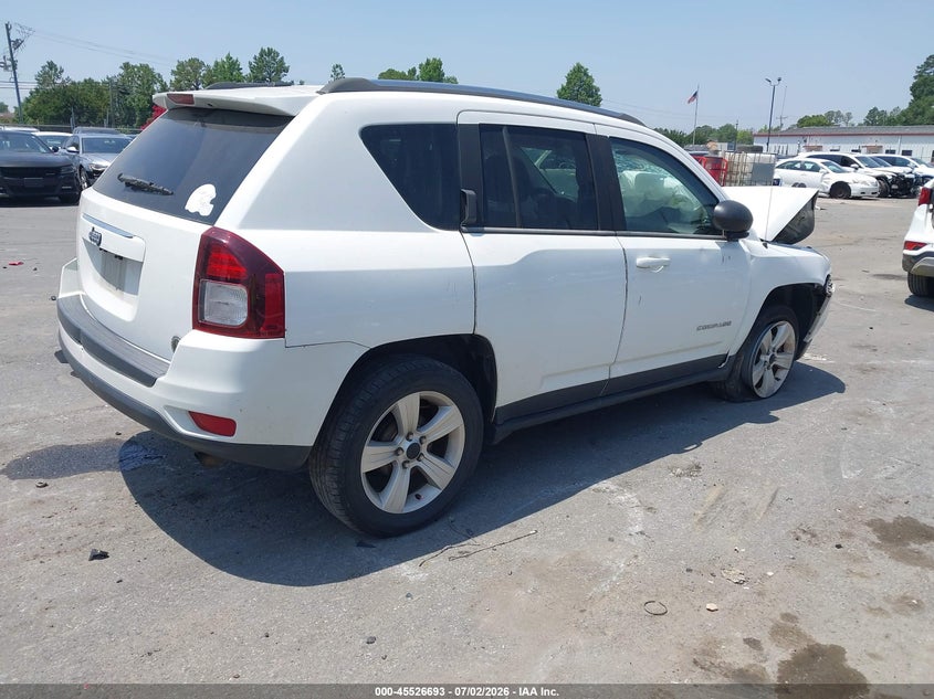 Vin: 1c4njcbb0ed511047, lot: 46024937, jeep compass sport 20144