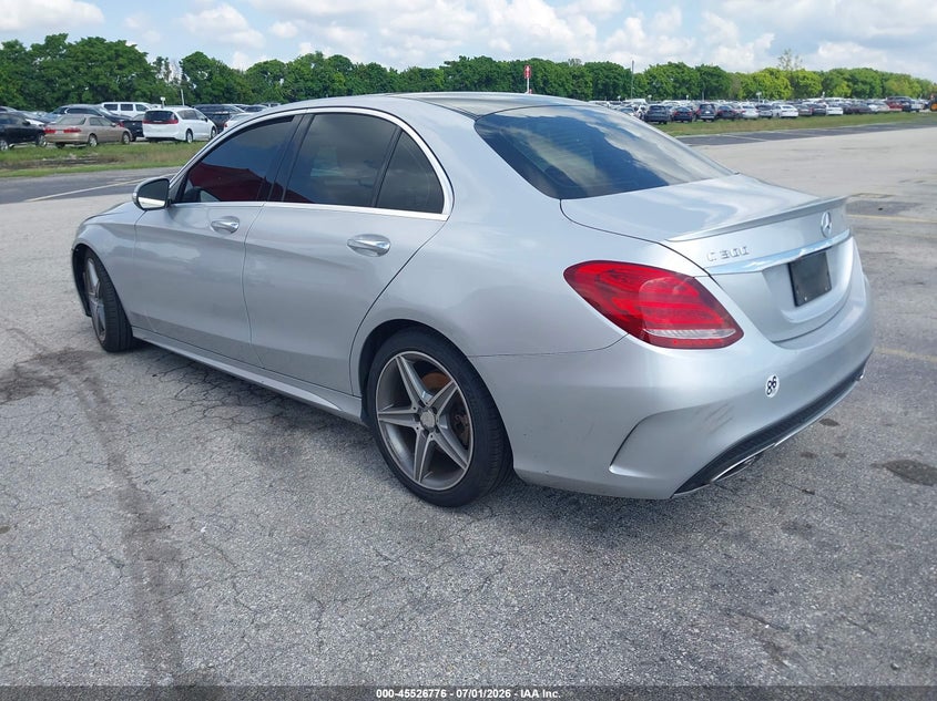 MERCEDES-BENZ C 300 2015 VIN 55SWF4JB2FU086954
