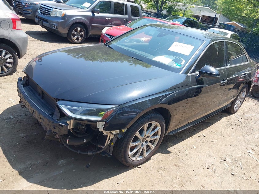 Vin: wauabaf43mn016004, lot: 46025031, audi a4 premium 40 tfsi quattro s tronic 20212