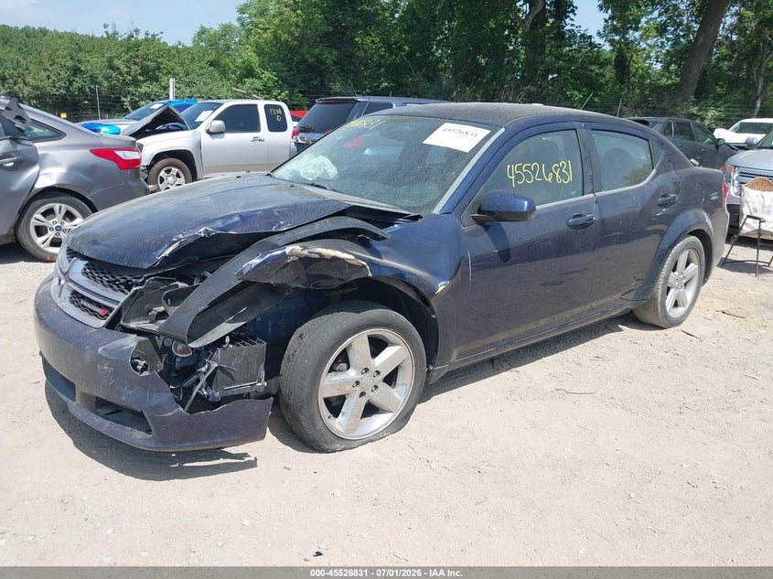 Vin: 1c3cdzcbxdn730871, lot: 46025075, dodge avenger sxt 20132