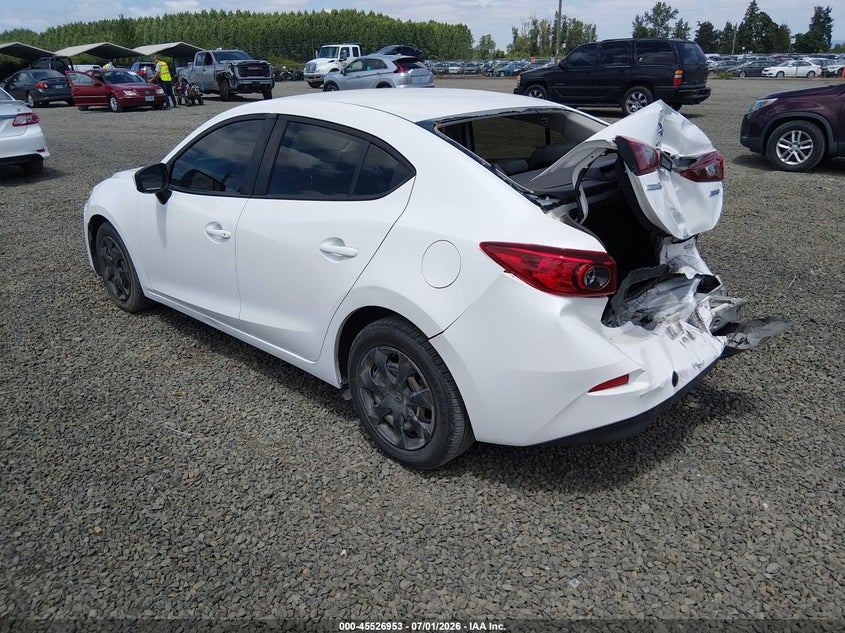 Vin: jm1bm1u79e1176458, lot: 46025197, mazda mazda3 i sport 20143