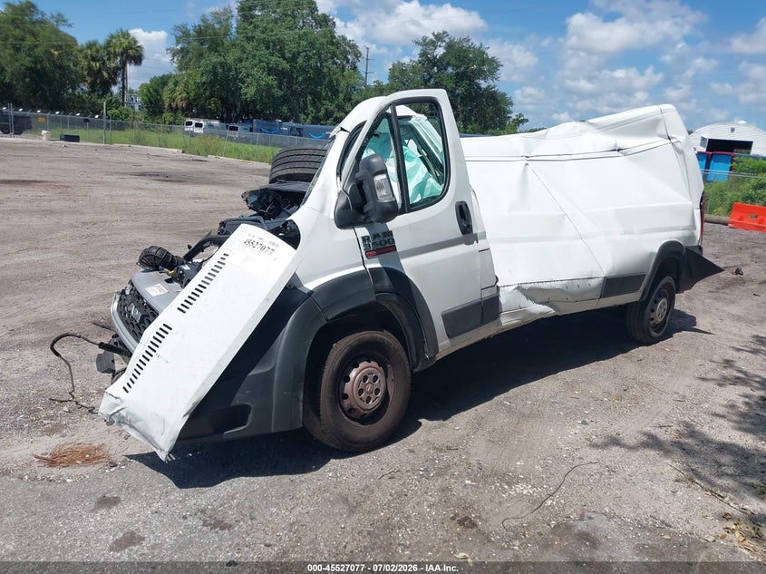 Vin: 3c6mrvhgxme519504, lot: 46025321, ram promaster 3500 high roof 159 wb 20212