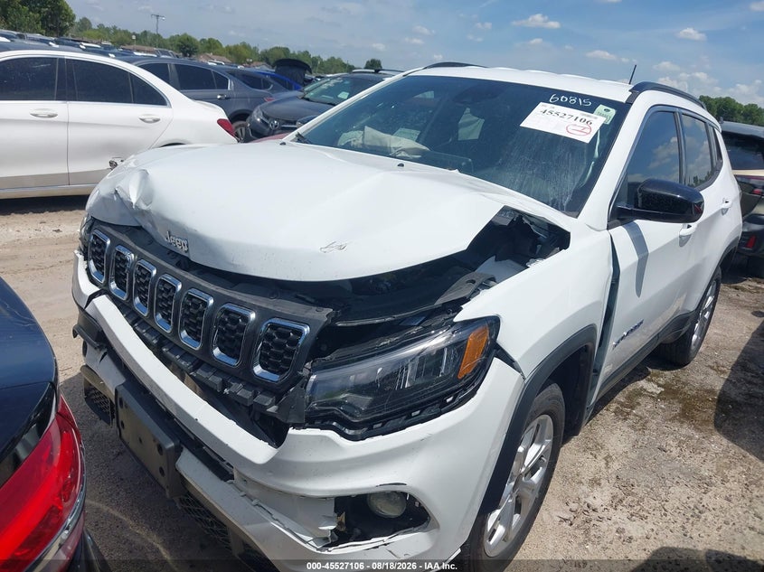 Vin: 3c4njdbn6tt198190, lot: 46025350, jeep compass latitude 20262