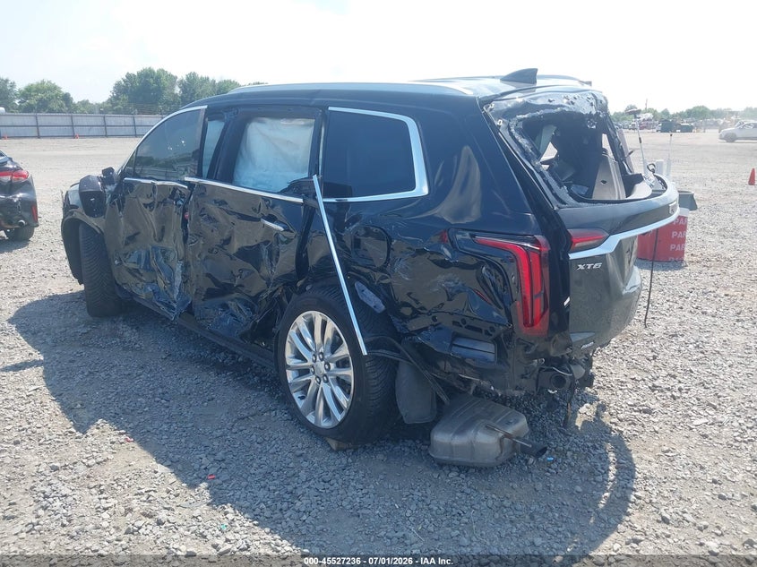 Vin: 1gykpdrs4lz138540, lot: 46025480, cadillac xt6 awd premium luxury 20203