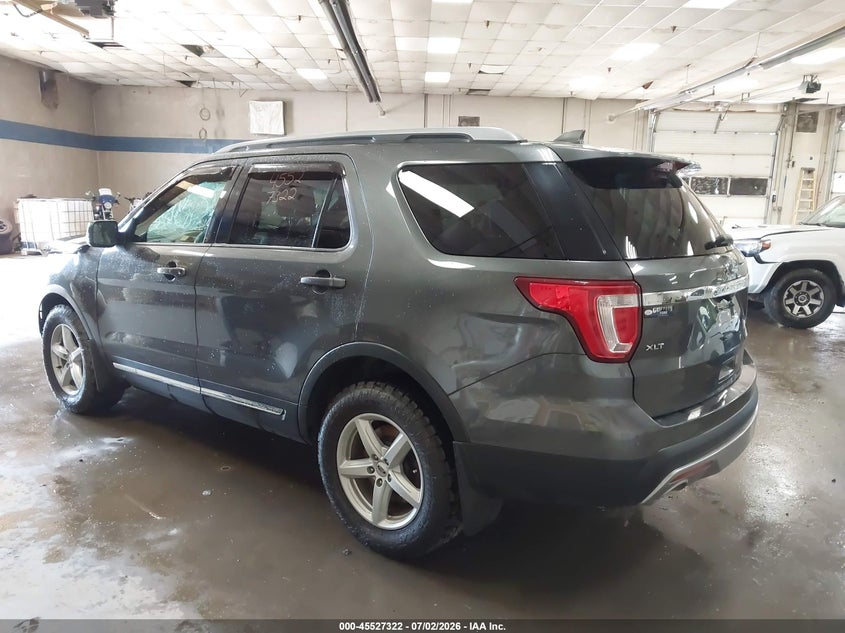 Vin: 1fm5k8d87hga18556, lot: 46025566, ford explorer xlt 20173