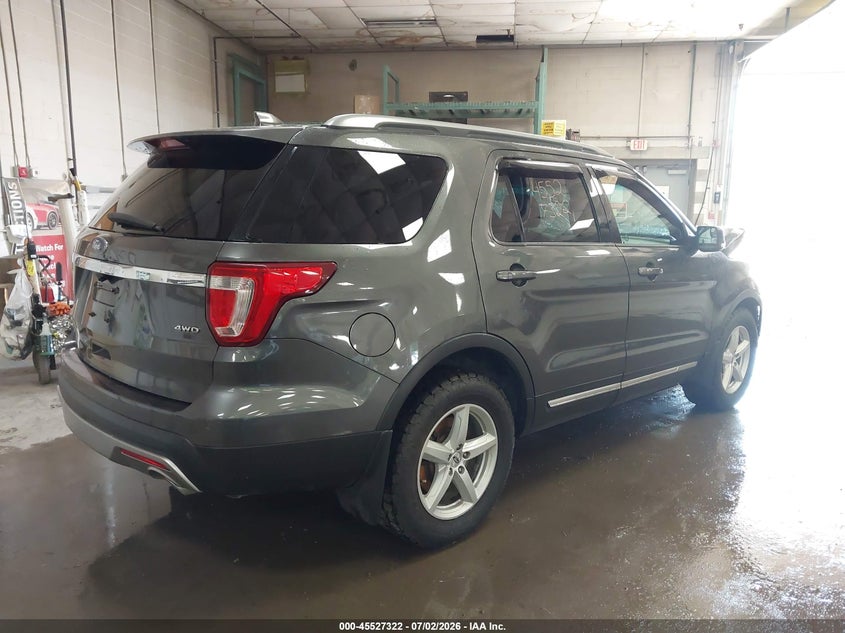 Vin: 1fm5k8d87hga18556, lot: 46025566, ford explorer xlt 20174