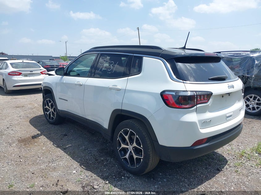 Vin: 3c4njdcn5rt159131, lot: 46025577, jeep compass limited 4x4 20243