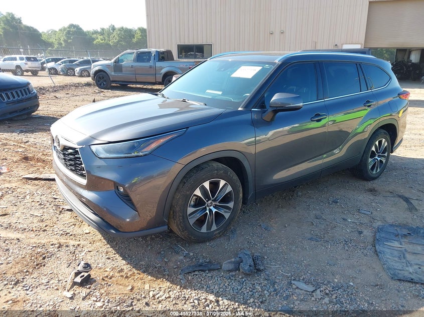 Vin: 5tdgzrah2ms527439, lot: 46025582, toyota highlander xle 20212