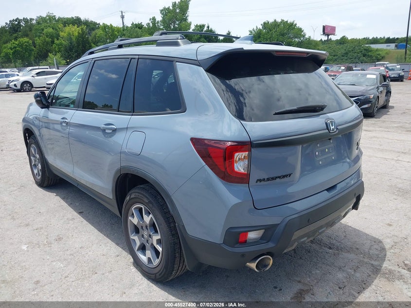 Vin: 5fnyf8h6xnb000735, lot: 46025644, honda passport awd trailsport 20223