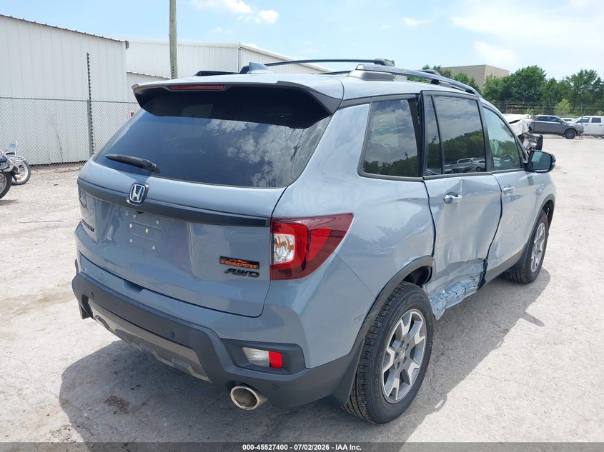 Vin: 5fnyf8h6xnb000735, lot: 46025644, honda passport awd trailsport 20224