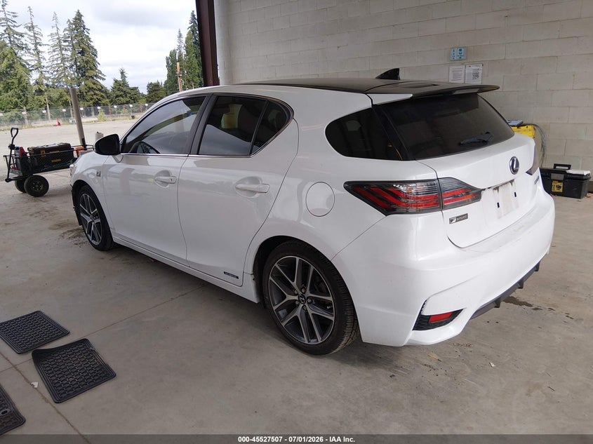 Vin: jthkd5bhxg2251151, lot: 46025751, lexus ct 200h 20163